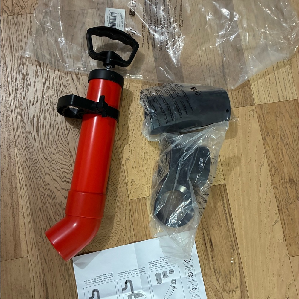 Red Manual Air Pump